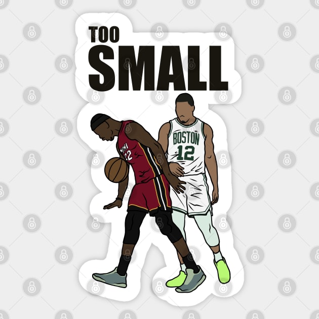 Jimmy Butler Calls Grant Williams Too Small Sticker by rattraptees